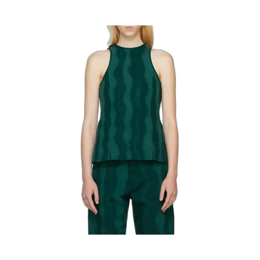 Abstract Print Sleeveless Top