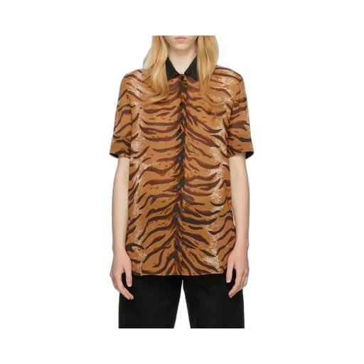 Animal-Print Short-Sleeve Shirt