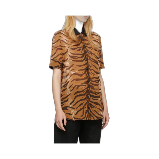Animal-Print Short-Sleeve Shirt
