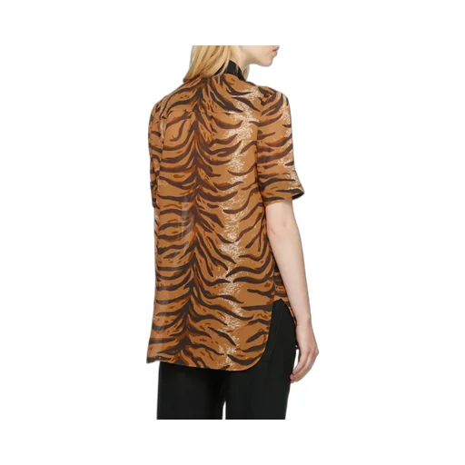 Animal-Print Short-Sleeve Shirt