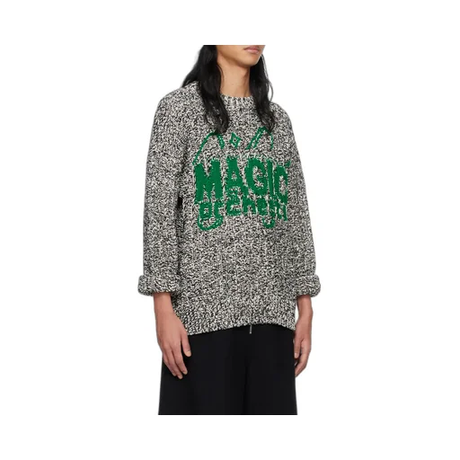 Logo Jacquard Crewneck Sweater