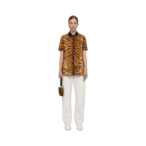 Animal-Print Short-Sleeve Shirt