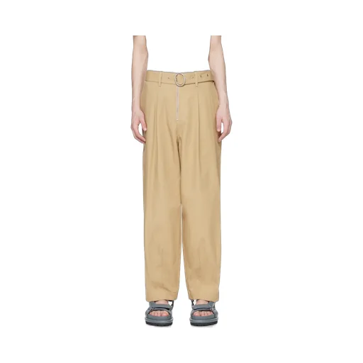 Belted Relaxed Fitting Trousers
