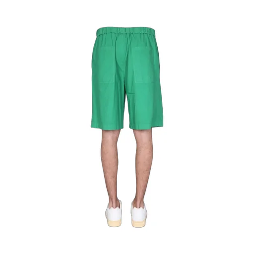 High Waist Knee-Length Shorts