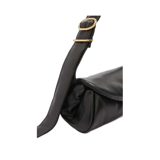 Logo Printed Padded Shoulder Bag