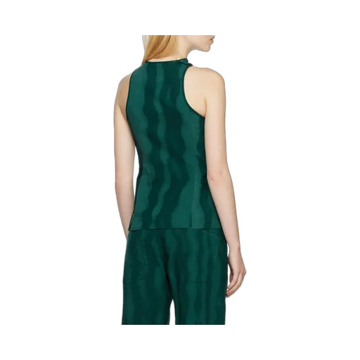 Abstract Print Sleeveless Top