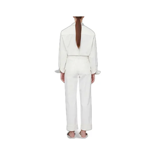 Button Detailed Straight Leg Jeans