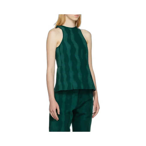 Abstract Print Sleeveless Top