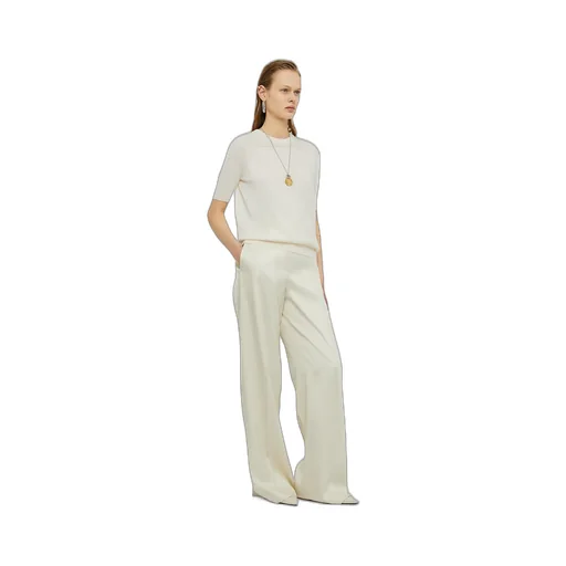 High-Waisted Wide-Leg Trousers