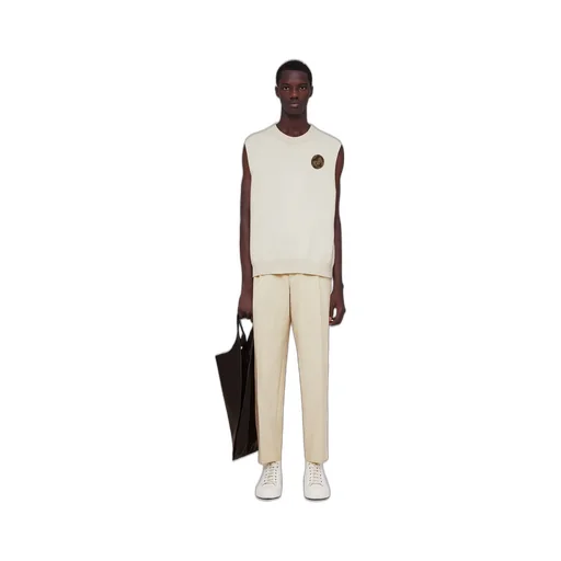 Pleated Straight-Leg Tailored Trousers