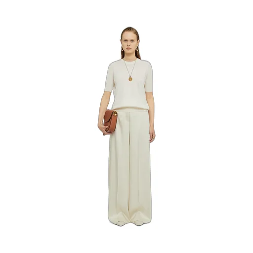 High-Waisted Wide-Leg Trousers