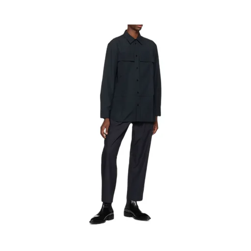 Straight-Leg Cropped Trousers