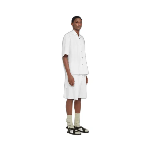 Short-Sleeved Buttoned Shirt