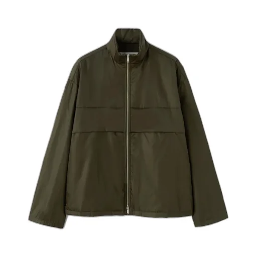 Funnel-Neck Zipped Jacket