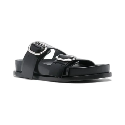 Buckled Leather Sandals