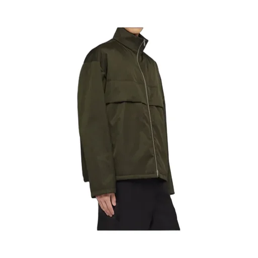 Funnel-Neck Zipped Jacket