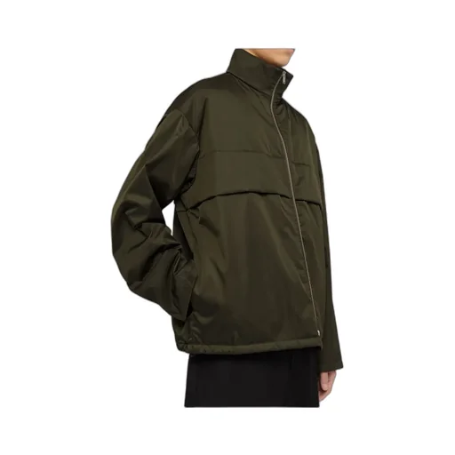 Funnel-Neck Zipped Jacket