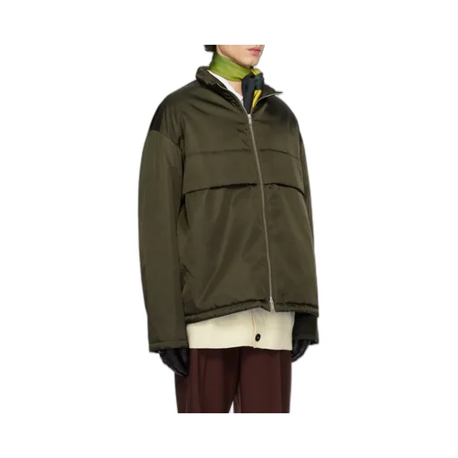 Funnel-Neck Zipped Jacket