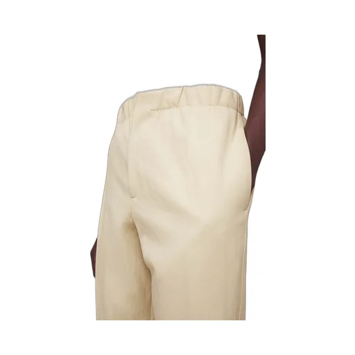 Pleated Straight-Leg Tailored Trousers