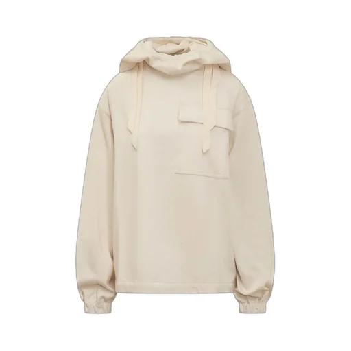 Flap-Pocket Drawstring Hoodie