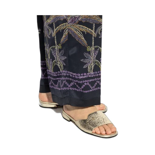 Dina Logo Plaque Sandals