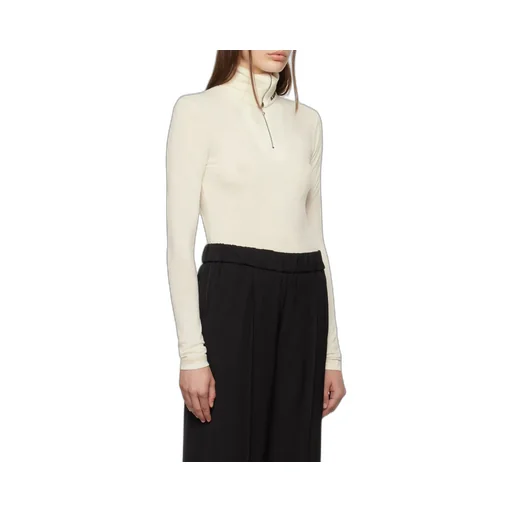 Roll-Neck Knitted Top