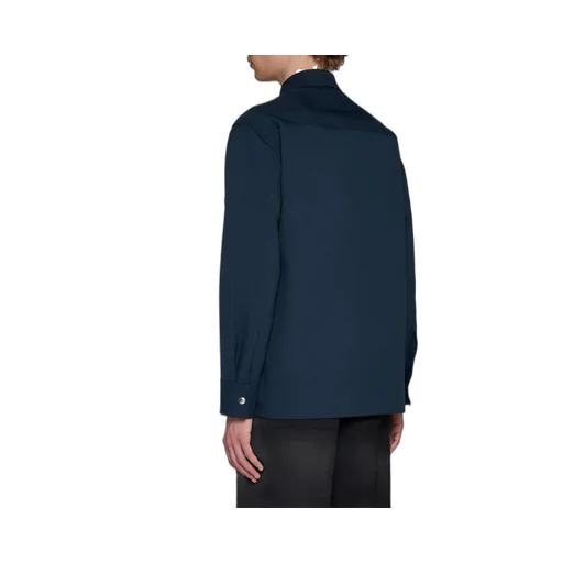 Zip-Up Straight Hem Shirt Jacket