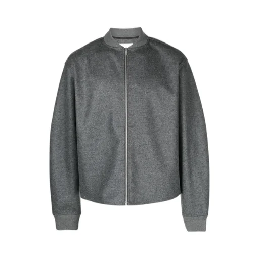Zip-Up Long-Sleeved Bomber Jacket