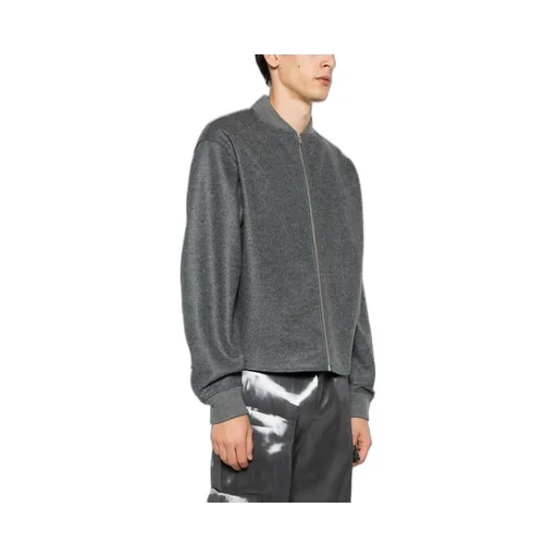 Zip-Up Long-Sleeved Bomber Jacket