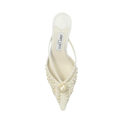 Sana Embellished Criss-Cross Strap Mules
