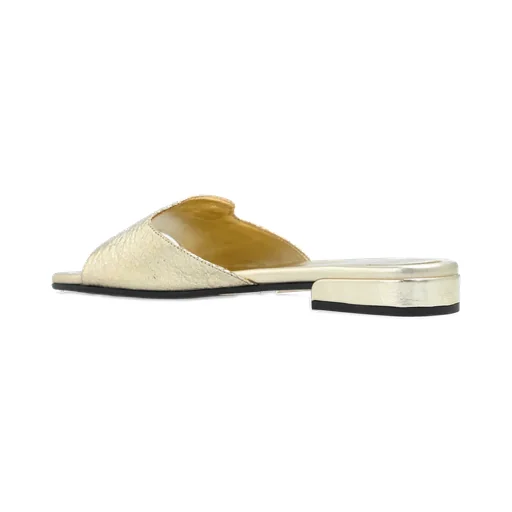Dina Logo Plaque Sandals
