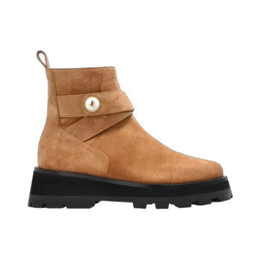 Buckle-Strap Platform Boots