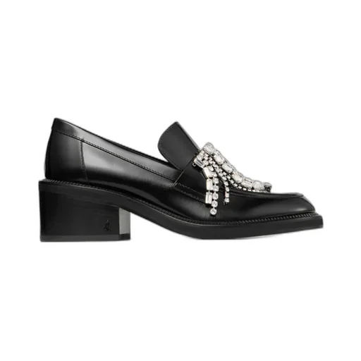 Tylor Crystal-Embellished Loafer Pumps