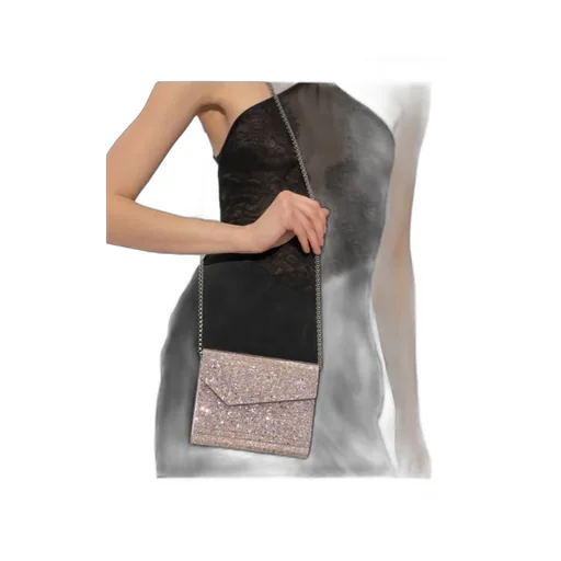 Candy Coarse Glitter Clutch Bag