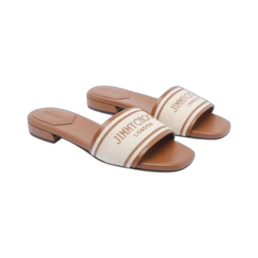 Joa Logo Printed Flat Sandals