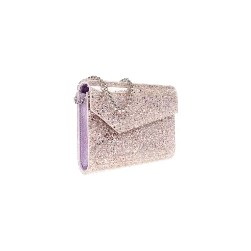 Candy Coarse Glitter Clutch Bag