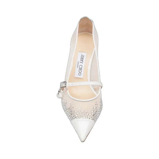 85Mm Aren Crystal-Embellished Mesh Pumps
