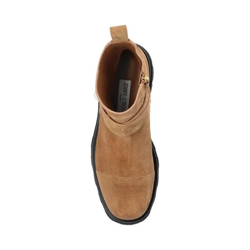 Buckle-Strap Platform Boots