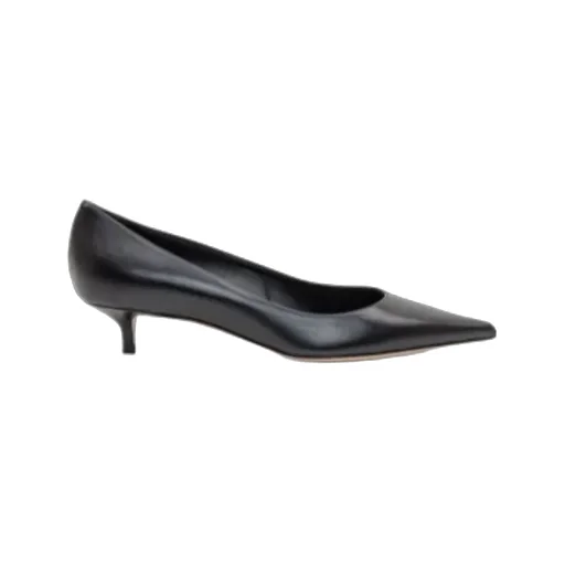 Amelia Pointed-Toe Kitten-Heel Pumps