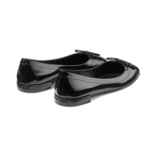 Scarlett Lace-Up Bow Ballerina Flats