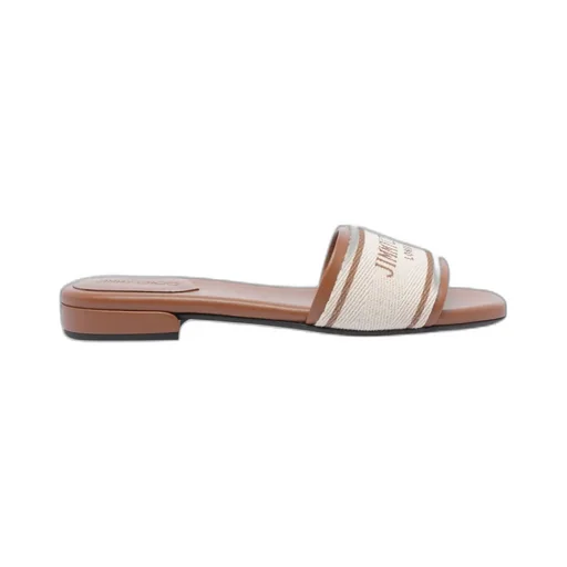 Joa Logo Printed Flat Sandals