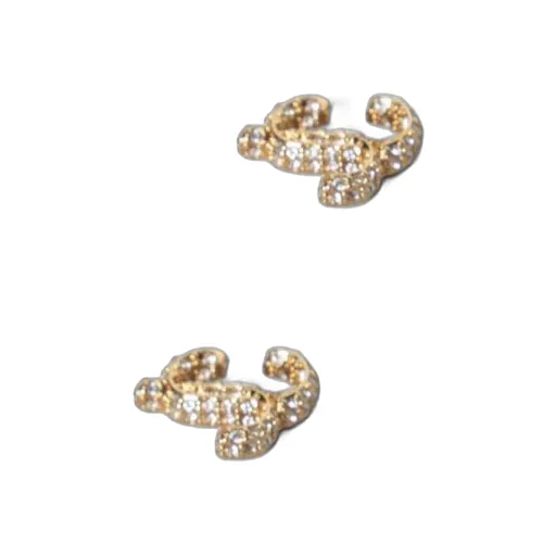 Gold Stud Earrings Adorned