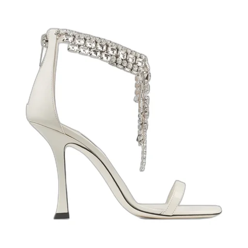 100 Verity Embellished Strap Heeled Sandals