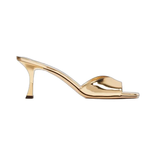 Square-Headed High-Heeled Sandals