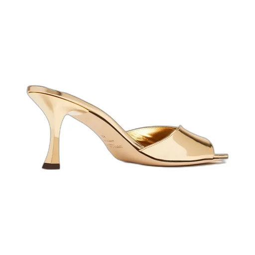 Square-Headed High-Heeled Sandals
