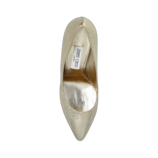 Romy 85 Metallic Pointed-Toe Pumps