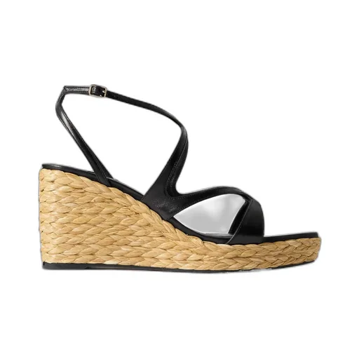Ayla Square-Toe Wedge Sandals