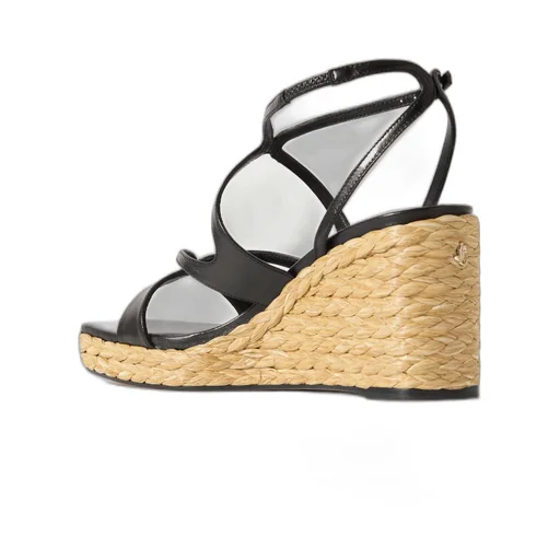 Ayla Square-Toe Wedge Sandals