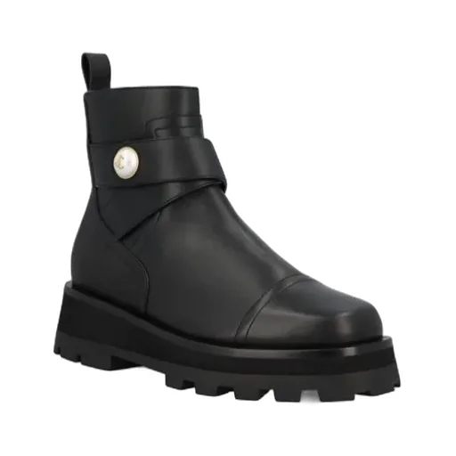 Logo Detailed Ankle Boots