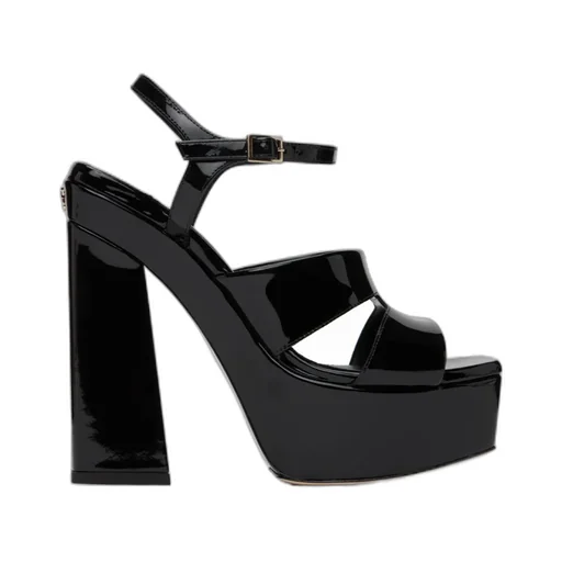 Square-Headed High-Heeled Sandals